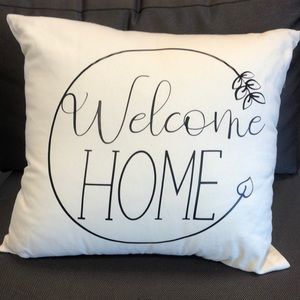 Welcome Home Throw Pillow
